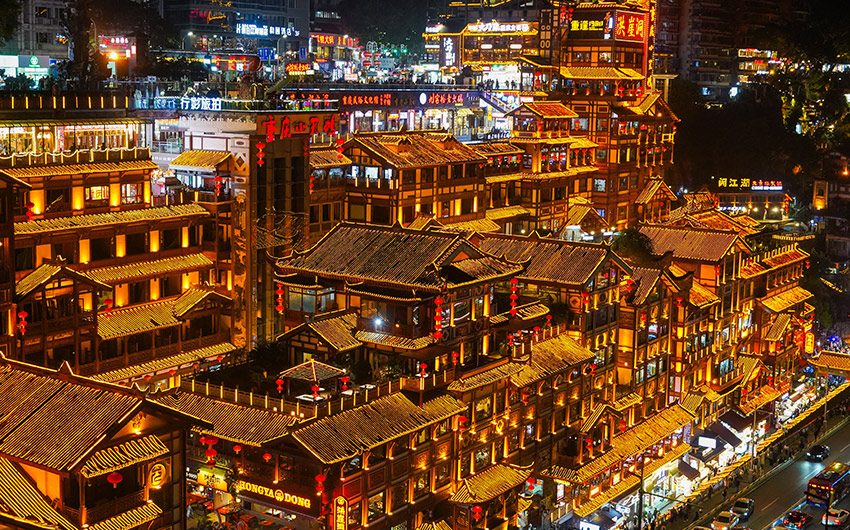 重慶 洪崖洞夜景